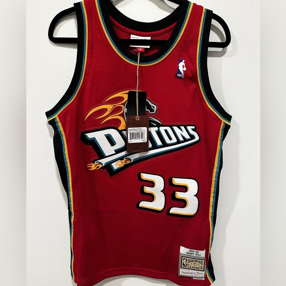 MITCHELL & NESS DETROIT PISTONS GRANT HILL SWINGMAN 99-00 JERSEY (MEDIUM)